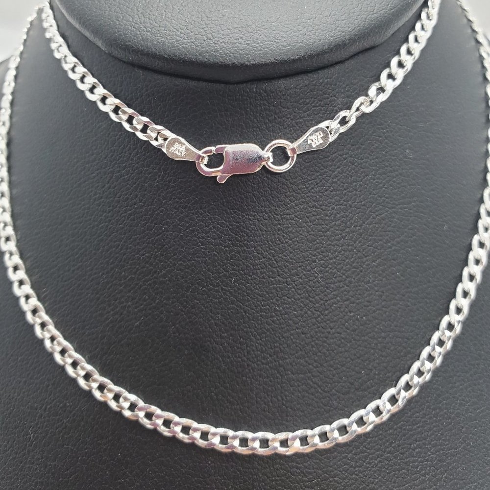 Silver 925 Solid Curb Chain 2.8mm